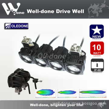 10W LED Flood Light, Motorcycle Driving Lights, 4X4 Spot Lights